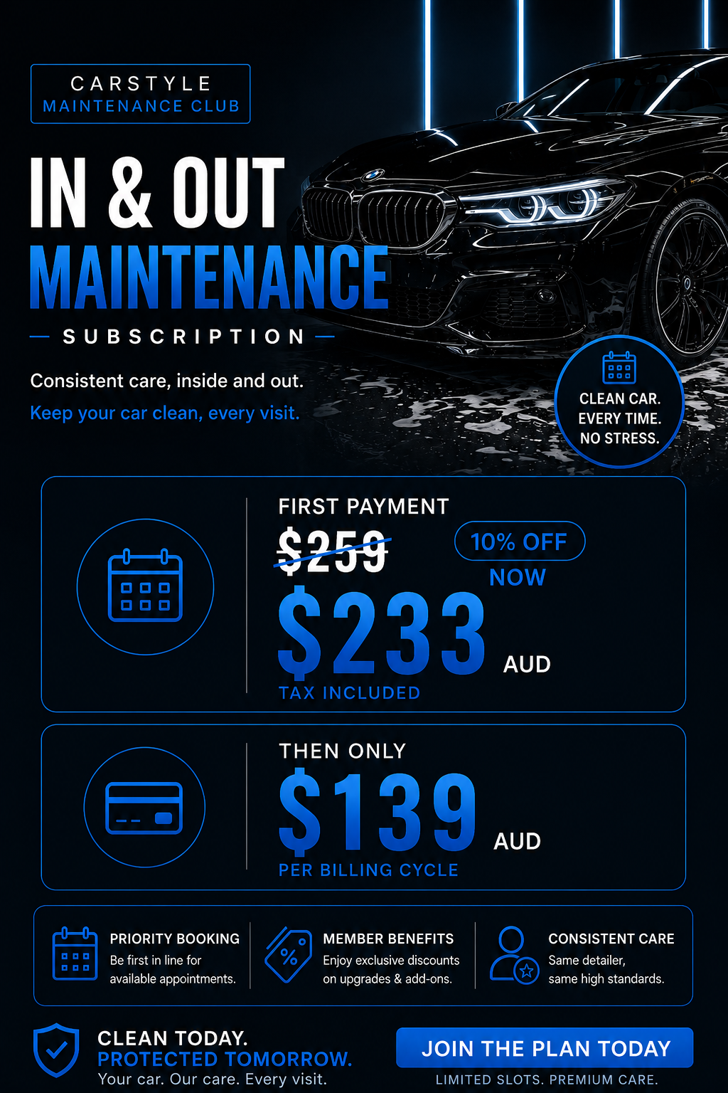 In & out Maintenance Subscription