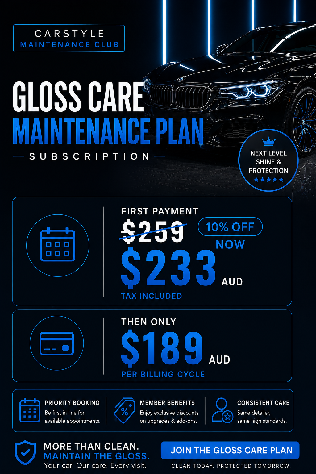 Gloss Care Maintenance Subscription