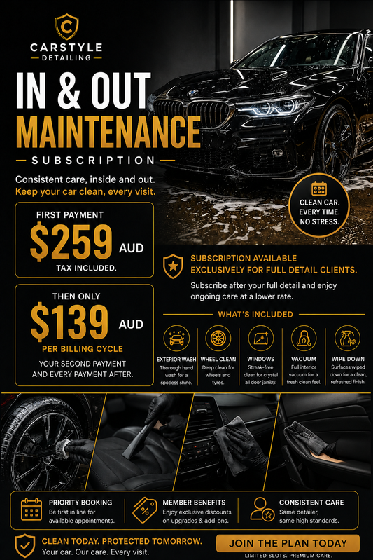 In & out Maintenance Subscription