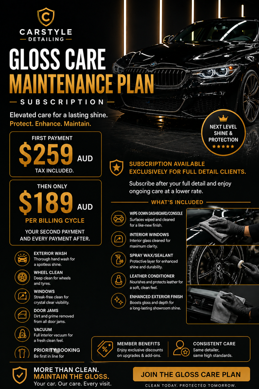 Gloss Care Maintenance Subscription